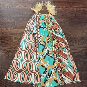 Multicolor Patterned Maxi Dress